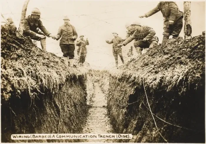 Framed Print : Communications trench WWI Framed Print : Communications trench WWI