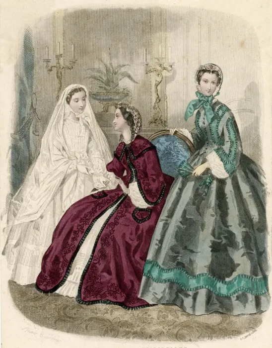 Framed Print : Communion dress 1862 Framed Print : Communion dress 1862