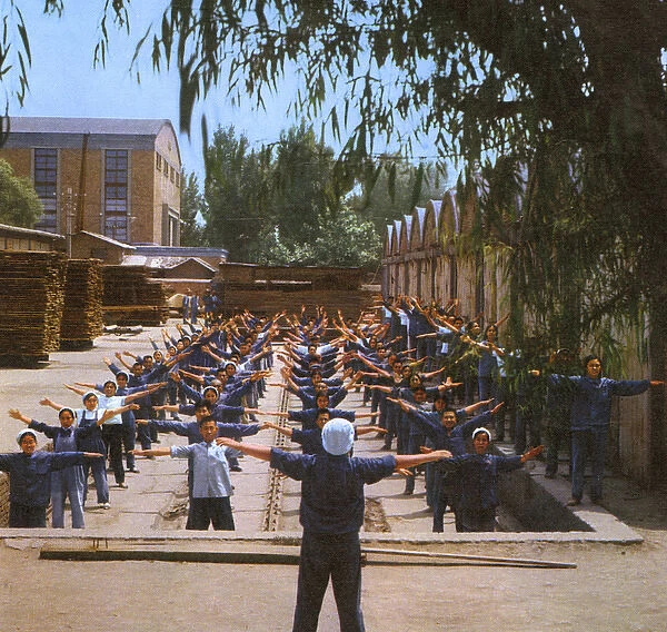 Communist China - communal exercise session