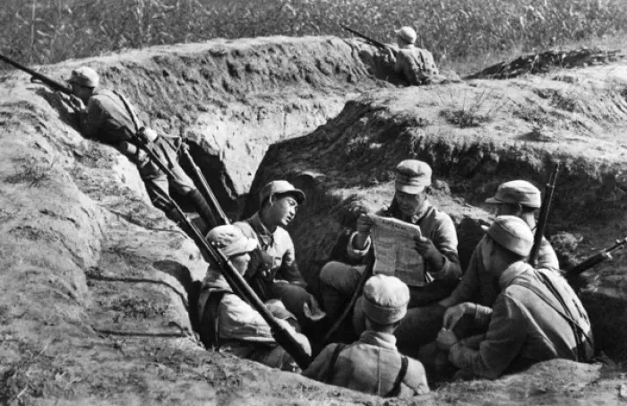 Framed Print : Communist China - soldiers in wartime Framed Print : Communist China - soldiers in wartime
