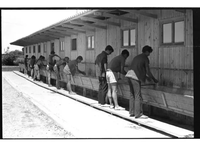 Framed Print : Communist Youth labour camp, Yugoslavia Framed Print : Communist Youth labour camp, Yugoslavia