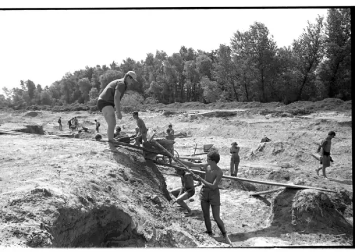 Framed Print : Communist Youth labour camp, Yugoslavia Framed Print : Communist Youth labour camp, Yugoslavia