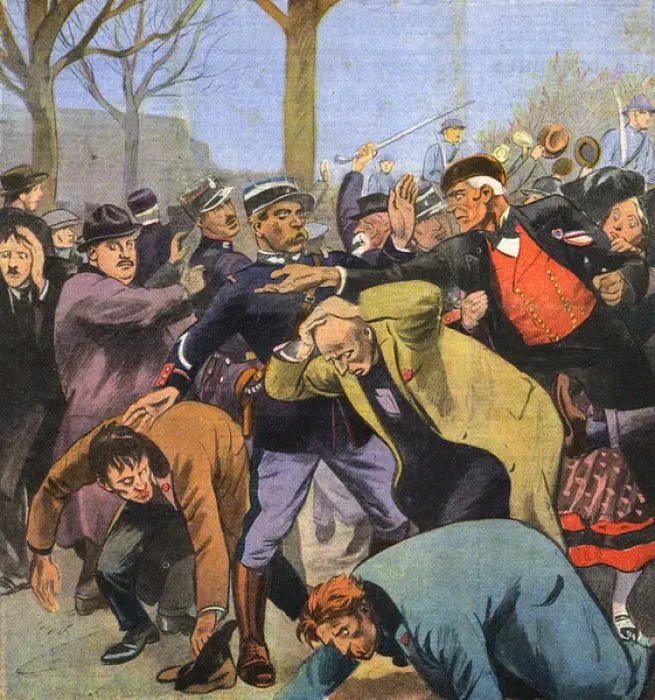 Framed Print : Communists Attacked Framed Print : Communists Attacked