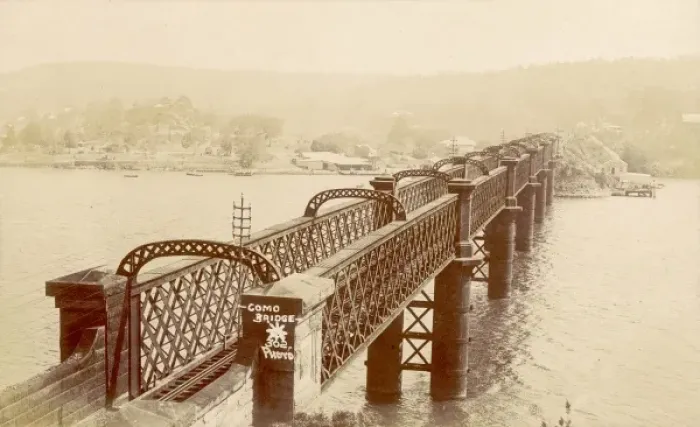 Framed Print : Como Railway Bridge, Australia Framed Print : Como Railway Bridge, Australia
