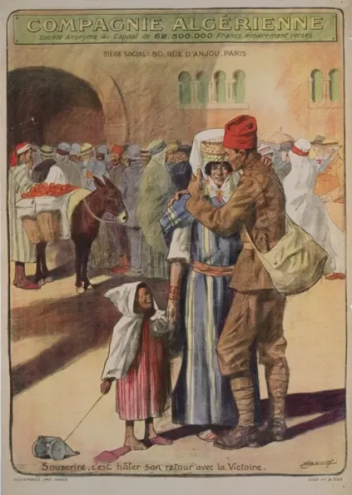 Framed Print : Compagnie Algerienne. Souscrire, c est hater son retour avec Framed Print : Compagnie Algerienne. Souscrire, c est hater son retour avec