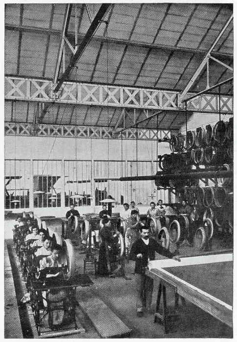 Framed Print : Compagnie Dunlop - Manufacturing Dunlop Tyres 1896 Framed Print : Compagnie Dunlop - Manufacturing Dunlop Tyres 1896