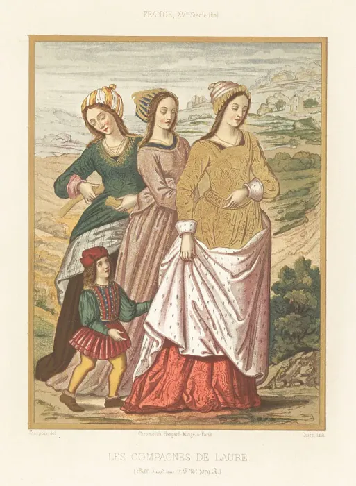 Framed Print : The companions of Laura from Petrarch's Triumphs, 1500 Framed Print : The companions of Laura from Petrarch's Triumphs, 1500