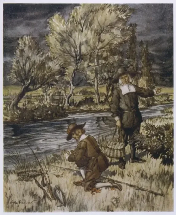 Framed Print : Compleat Angler / Bank Framed Print : Compleat Angler / Bank