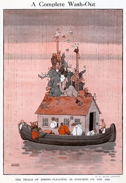 A Complete Wash-out, by William Heath Robinson