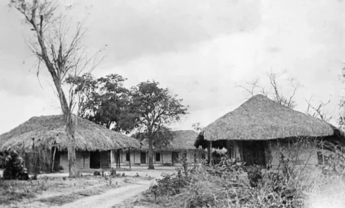 Framed Print : Completed bandas at Schaedels Farm, Lindi, WW1 Framed Print : Completed bandas at Schaedels Farm, Lindi, WW1