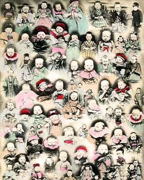 Composite of babies and children, Japan