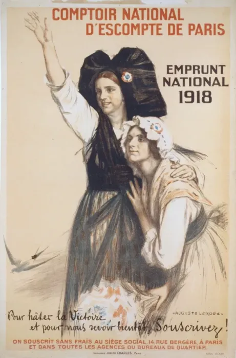 Framed Print : Comptoir national d escompte de Paris. Emprunt National 1918 Framed Print : Comptoir national d escompte de Paris. Emprunt National 1918