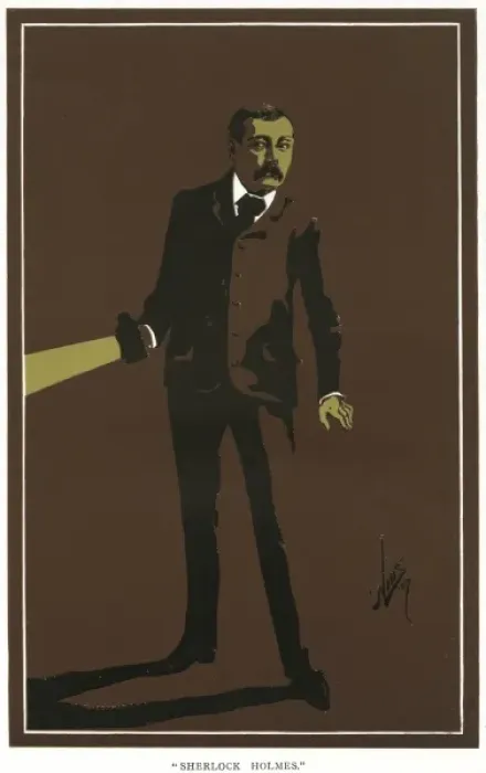 Framed Print : Conan Doyle as Sherlock Holmes Framed Print : Conan Doyle as Sherlock Holmes