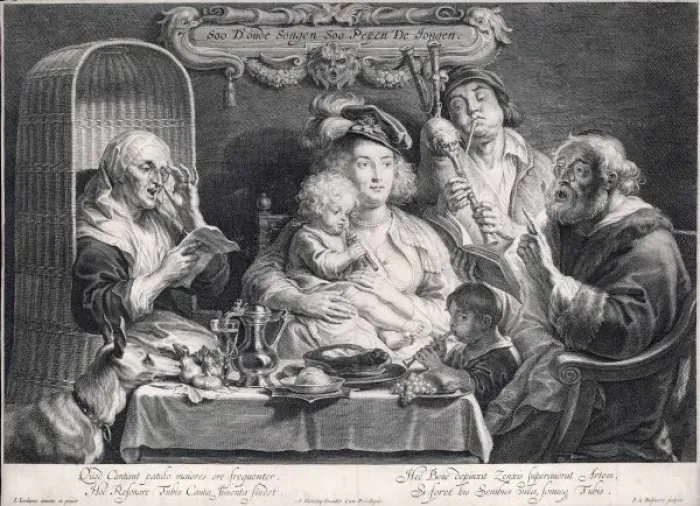 Framed Print : A Concert / Jordans C17Th Framed Print : A Concert / Jordans C17Th