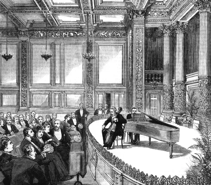 Framed Print : Concert at Princes Hall, 1883 Framed Print : Concert at Princes Hall, 1883
