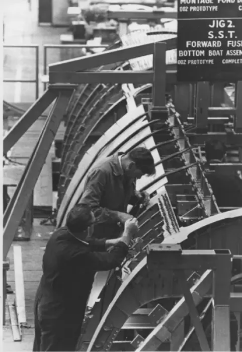 Framed Print : Concorde under construction, Bristol Framed Print : Concorde under construction, Bristol
