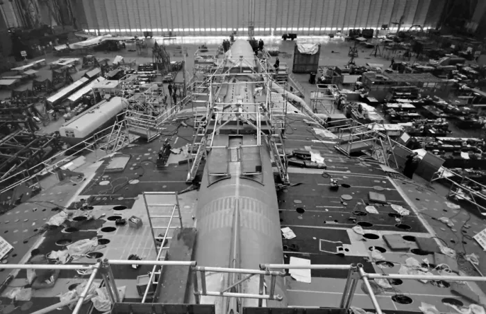 Framed Print : Concorde under construction, Bristol Framed Print : Concorde under construction, Bristol