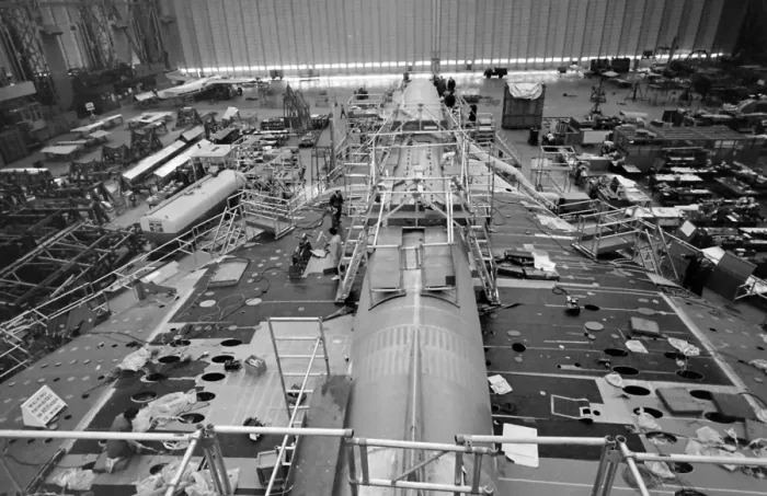 Framed Print : Concorde under construction, Bristol Framed Print : Concorde under construction, Bristol