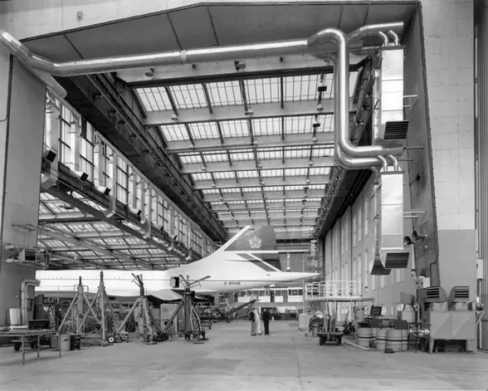 Framed Print : The Concorde Hangar at Heathrow Airport Framed Print : The Concorde Hangar at Heathrow Airport