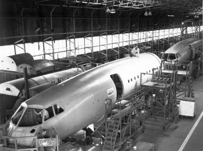 Framed Print : Concorde nose and forward fuselage production at Weybridge Framed Print : Concorde nose and forward fuselage production at Weybridge