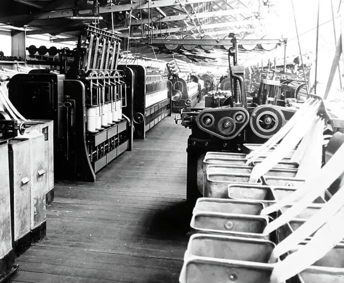 Framed Print : Cone Gill machines in a woollen mill in Bradford Framed Print : Cone Gill machines in a woollen mill in Bradford