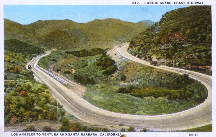 Framed Print : Conejo Grade coast road, Ventura County, California, USA Framed Print : Conejo Grade coast road, Ventura County, California, USA