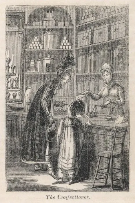 Framed Print : CONFECTIONERs SHOP 1827 Framed Print : CONFECTIONERs SHOP 1827