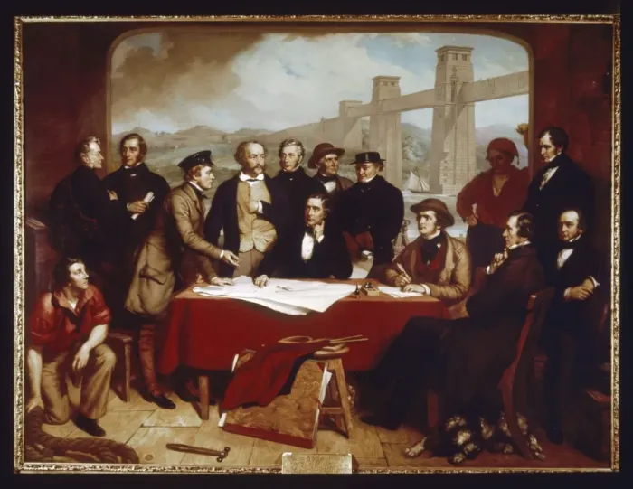 Framed Print : Conference of Engineers Framed Print : Conference of Engineers