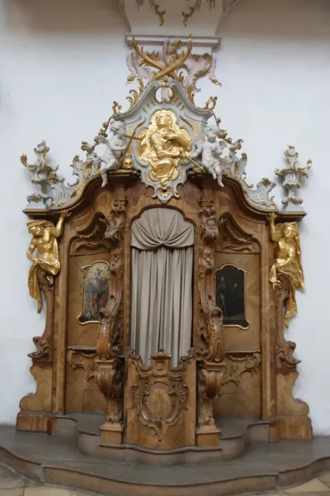 Framed Print : Confessional, Ettal Monastery, Upper Bavaria, Germany Framed Print : Confessional, Ettal Monastery, Upper Bavaria, Germany