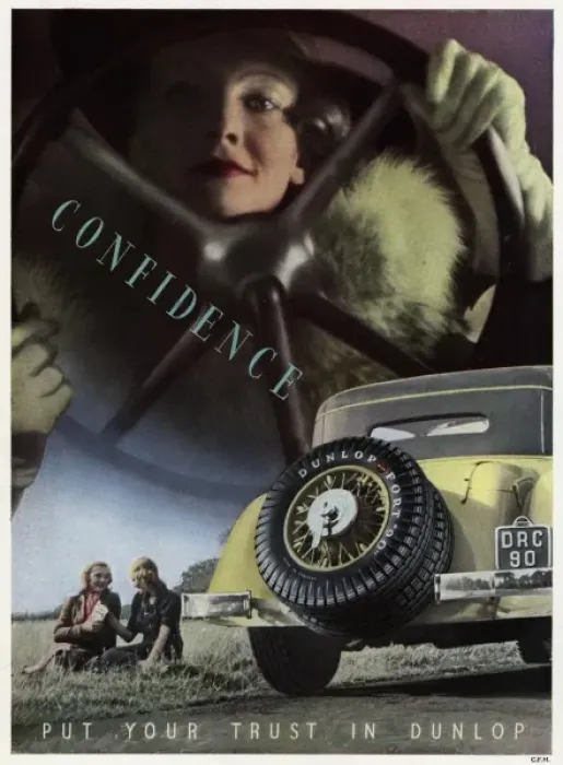 Framed Print : Confidence put your trust in Dunlop Framed Print : Confidence put your trust in Dunlop