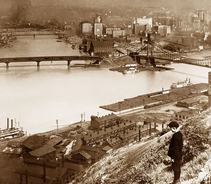 Framed Print : Confluence of the Allegheny and Monongahela Rivers Framed Print : Confluence of the Allegheny and Monongahela Rivers