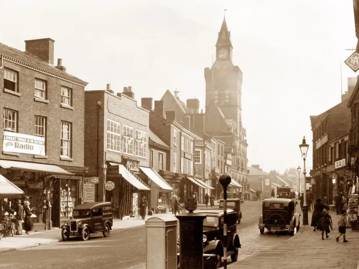 Framed Print : Congleton High Street probably 1930s Framed Print : Congleton High Street probably 1930s