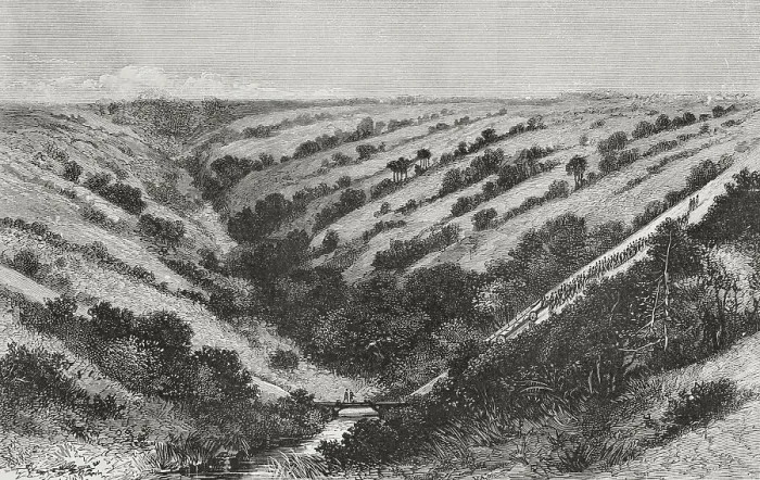 Framed Print : The Congo. Climbing a slope in the Mpagassa Gorge Framed Print : The Congo. Climbing a slope in the Mpagassa Gorge