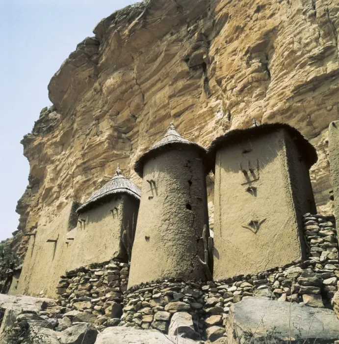 Framed Print : CONGO, Republic of the. SANGHA. Dogon granaries Framed Print : CONGO, Republic of the. SANGHA. Dogon granaries