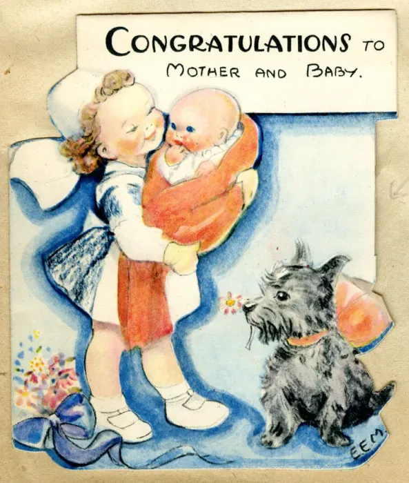 Framed Print : Congratulations card, New Baby Framed Print : Congratulations card, New Baby