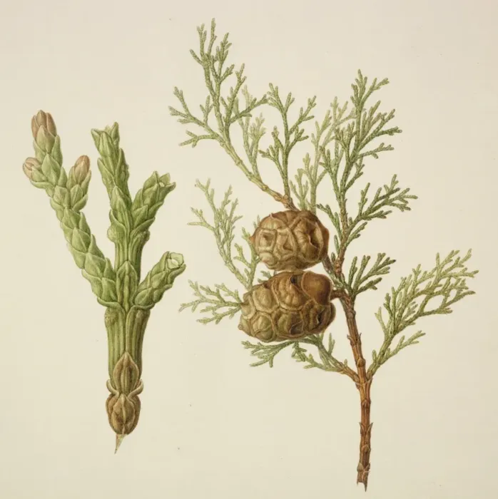 Framed Print : Conifer watercolour by Franz Bauer Framed Print : Conifer watercolour by Franz Bauer