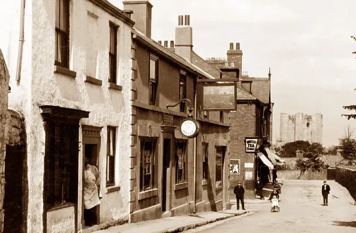 Framed Print : Conisbrough Church Street early 1900s Framed Print : Conisbrough Church Street early 1900s