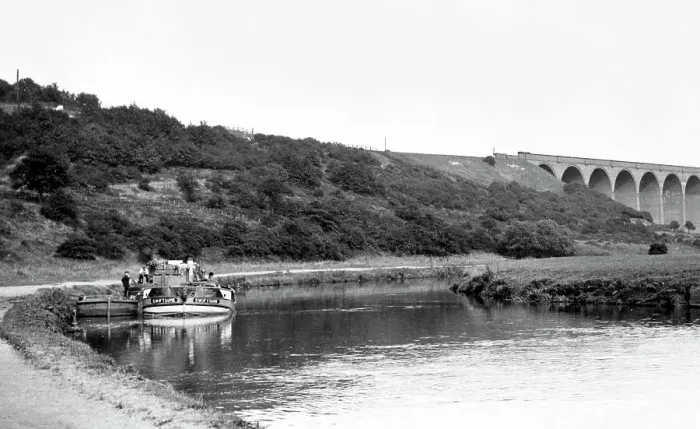Framed Print : Conisbrough River Don early 1900s Framed Print : Conisbrough River Don early 1900s
