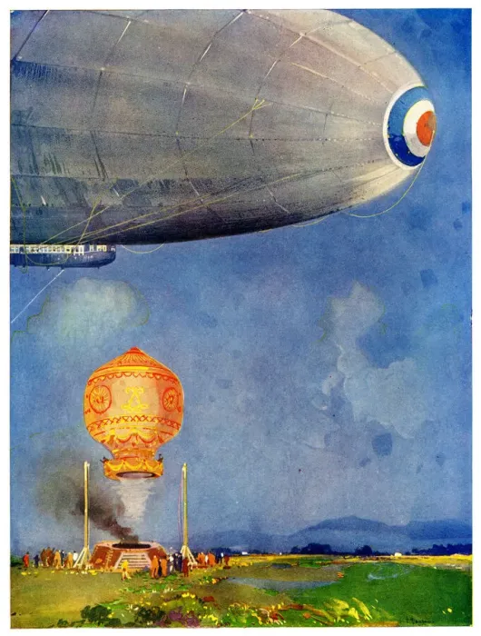 Framed Print : Conquest of the Air, first hot air balloon by Montgolfier Framed Print : Conquest of the Air, first hot air balloon by Montgolfier