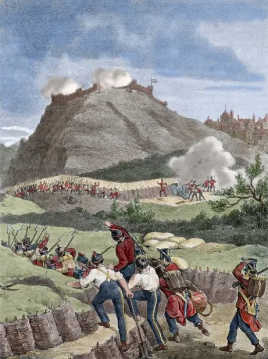 Framed Print : Conquest of the city of Seo de Urgell by the General liberal Framed Print : Conquest of the city of Seo de Urgell by the General liberal