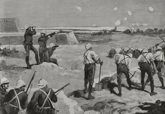 Framed Print : Conquest of Egypt by the British troops. 1882 Framed Print : Conquest of Egypt by the British troops. 1882