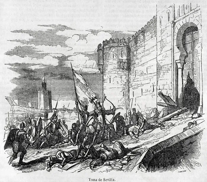 Framed Print : Conquest of Seville, by troops of Fernando III of Castile Framed Print : Conquest of Seville, by troops of Fernando III of Castile