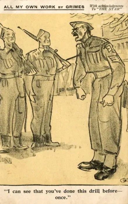 Framed Print : Conscripts fail to impress their sergeant Framed Print : Conscripts fail to impress their sergeant