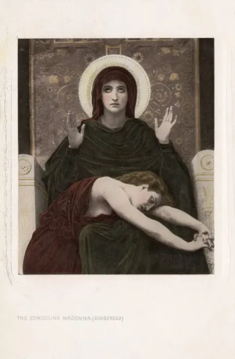 Framed Print : Consoling Madonna by Bouguereau Framed Print : Consoling Madonna by Bouguereau