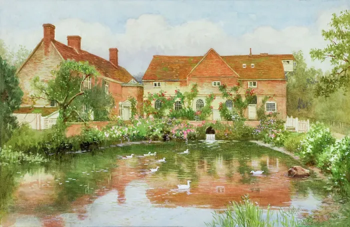 Framed Print : Constable's Mill, Flatford, Suffolk Framed Print : Constable's Mill, Flatford, Suffolk