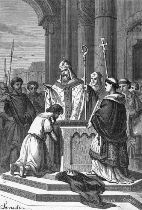 Framed Print : Constantine Baptised Framed Print : Constantine Baptised