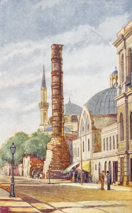 Framed Print : Constantinople - The Burnt Column Framed Print : Constantinople - The Burnt Column