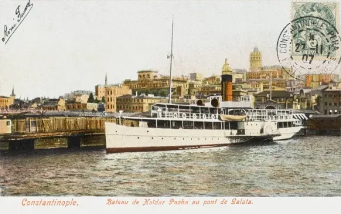 Framed Print : Constantinople Ferryboat - Galata Framed Print : Constantinople Ferryboat - Galata