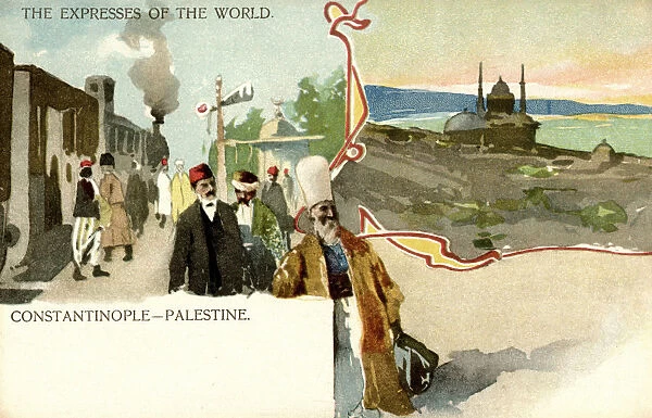 Constantinople (Istanbul) to Palestine railway service