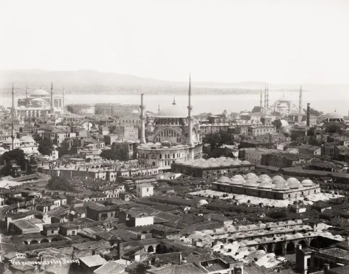 Framed Print : Constantinople, Istanbul, Turkey, towards the Boshporous Framed Print : Constantinople, Istanbul, Turkey, towards the Boshporous